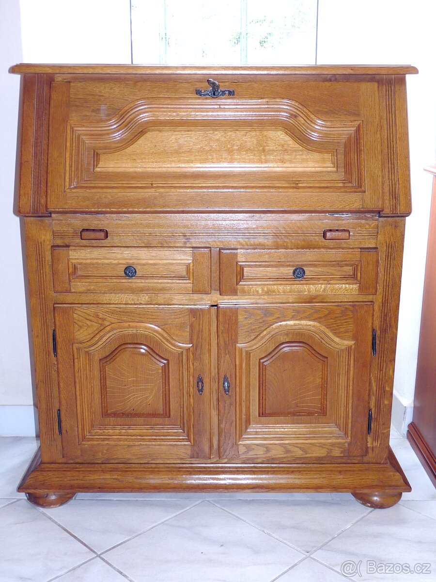 rustikální sekretář - psací stůl
