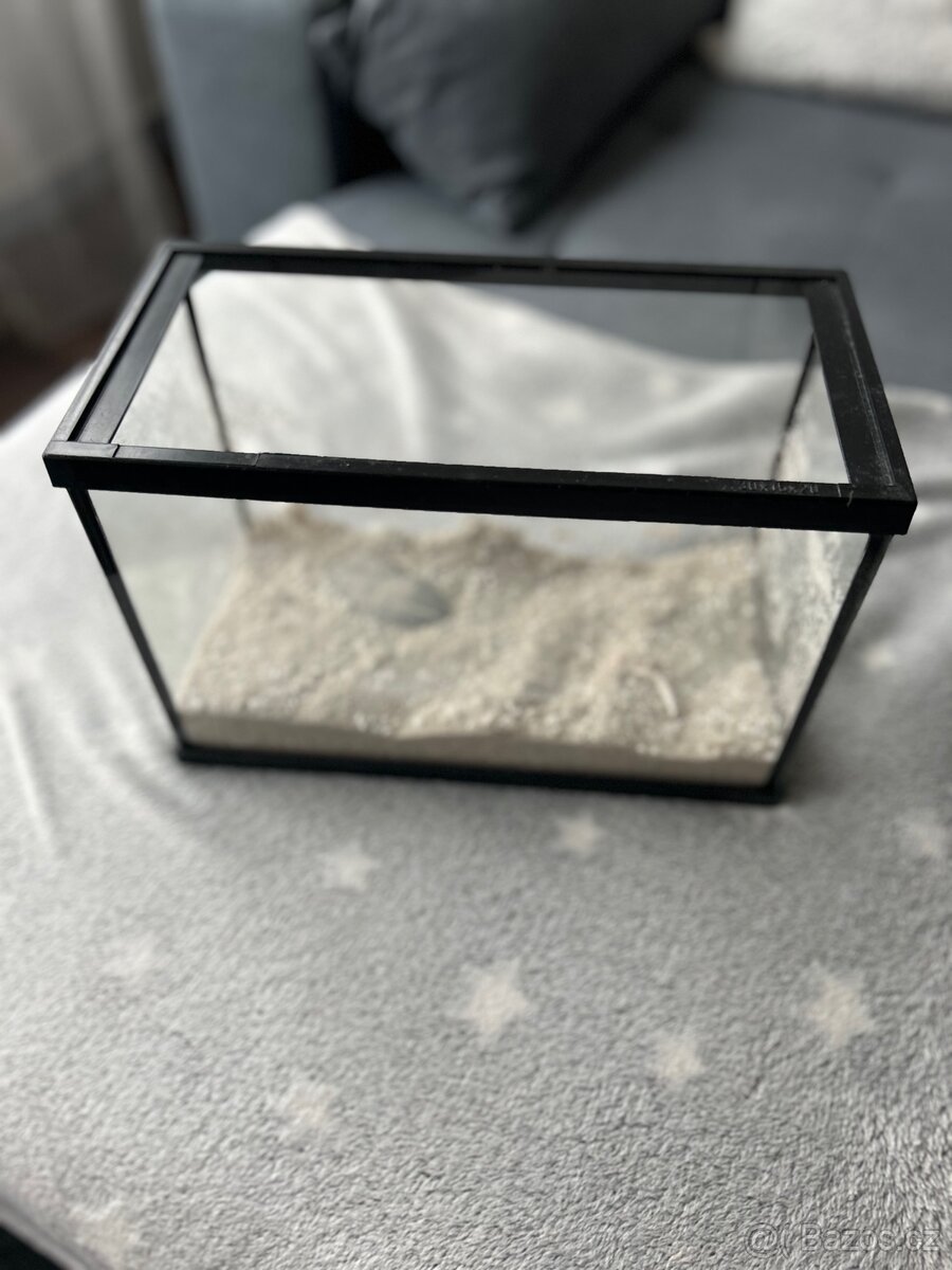 Akvárium/terarium  30x15x20 cm, cca 8 l vody