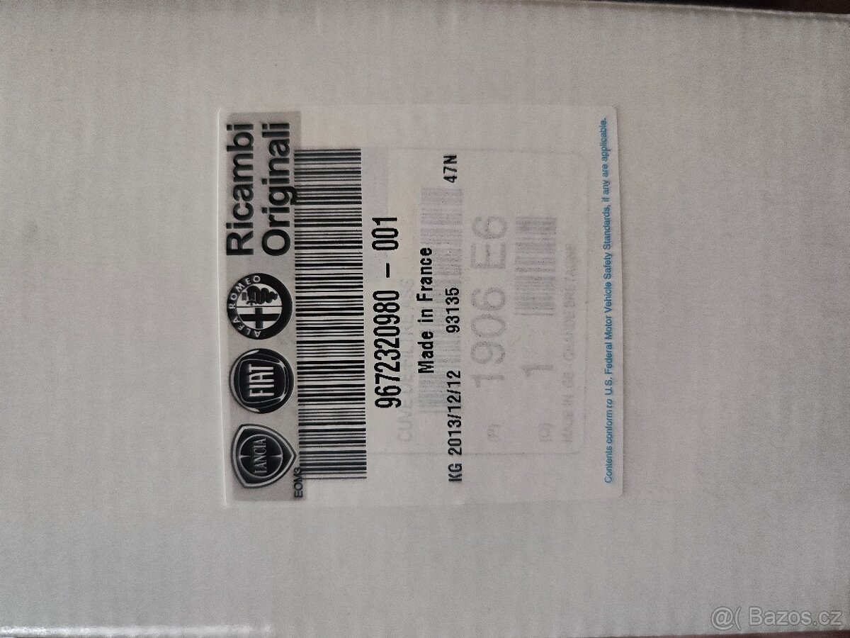 4× palivové filtry 9672320980 – Citroën, Peugeot, Fiat, Lanc