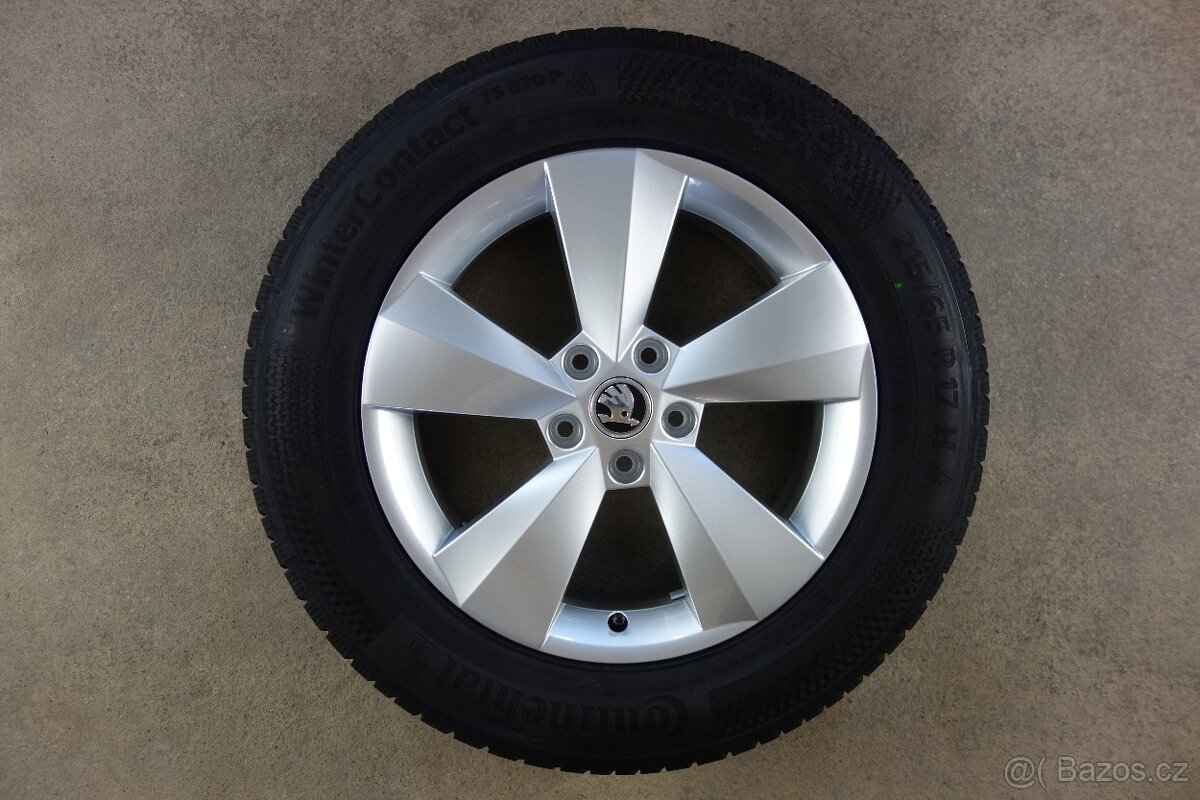 Škoda Kodiaq alu kola Nanuq 5x112 215/65/17 zimní DOT 2024