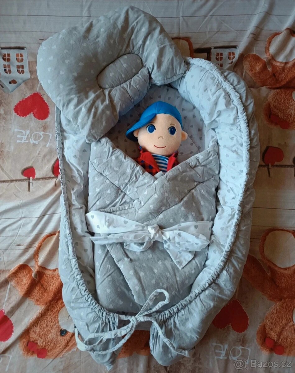 Sada hnízdečko, zavinovačka a polštářek