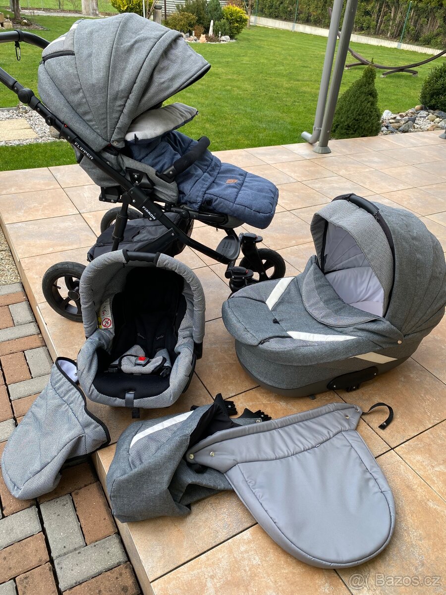 Kočárek Firkon Flipper 3 v 1+autosedačka