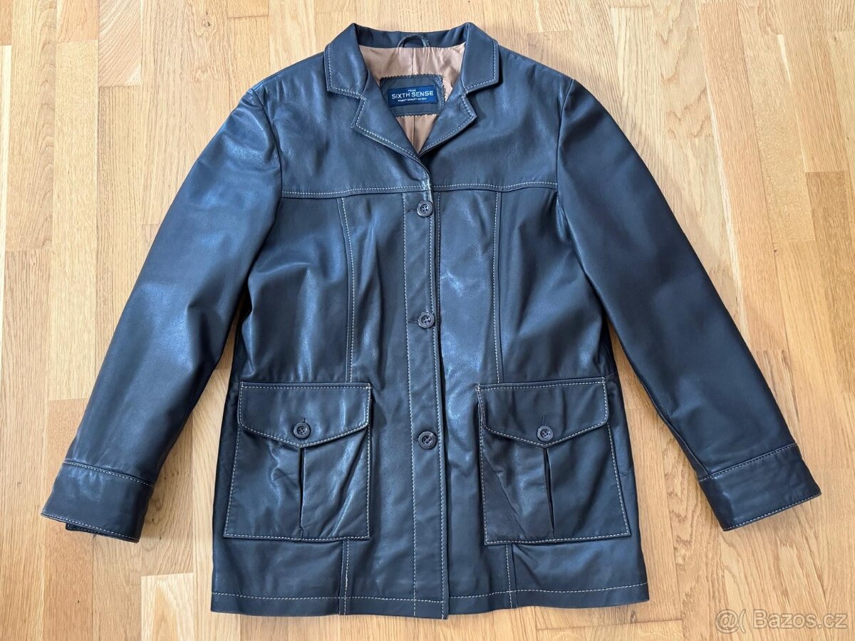 DÁMSKÉ KOŽENÉ SAKO NAPPA JEHNĚTINA