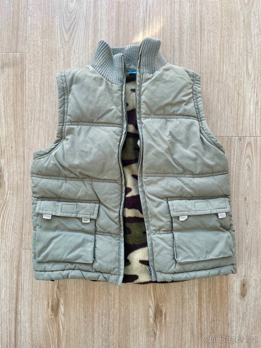 Hřejivá podzimní/ zimní vesta pro dítě