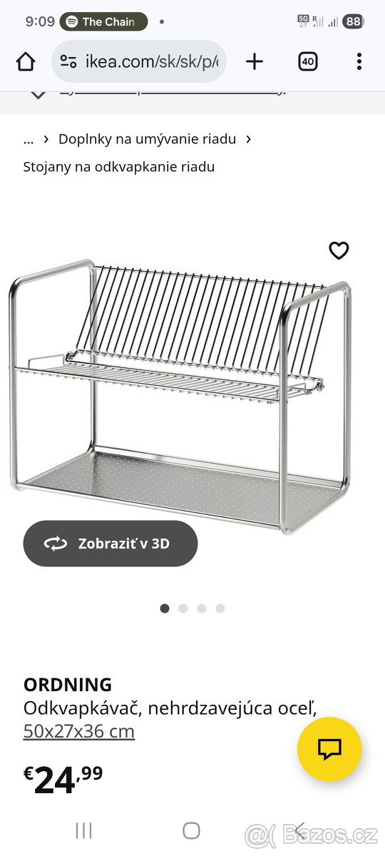 Odkapávač ORDNING IKEA