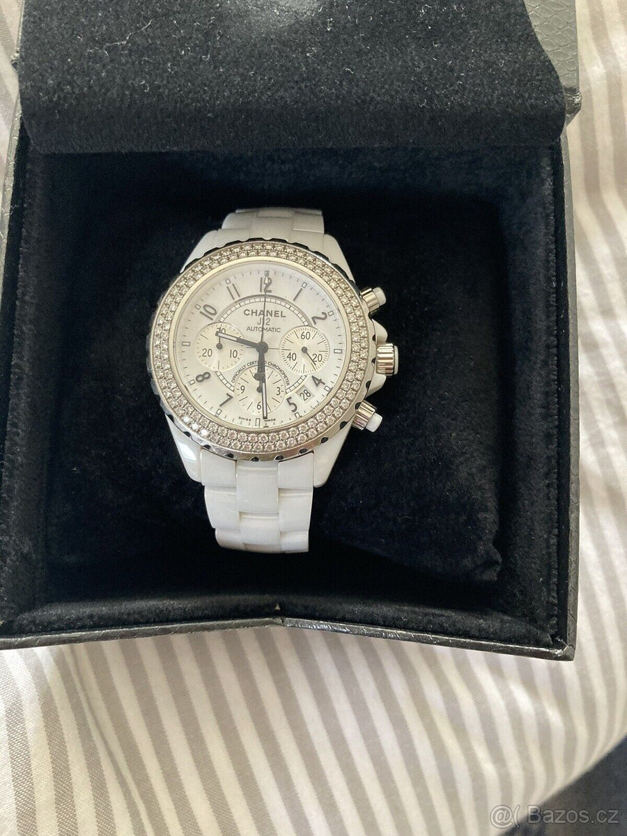 Automatické náramkové hodinky Chanel Chronograph White