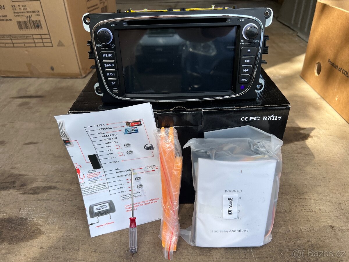 2DIN Android autorádio pro vozy Ford s GPS navigací a podpor