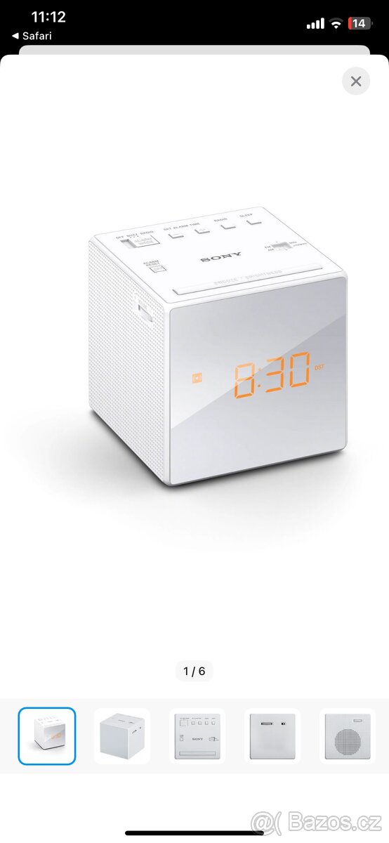 Rádiobudík Sony