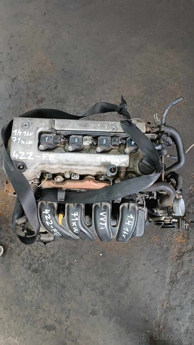 motor 1.4 16v 71kW typ 4ZZ-FE