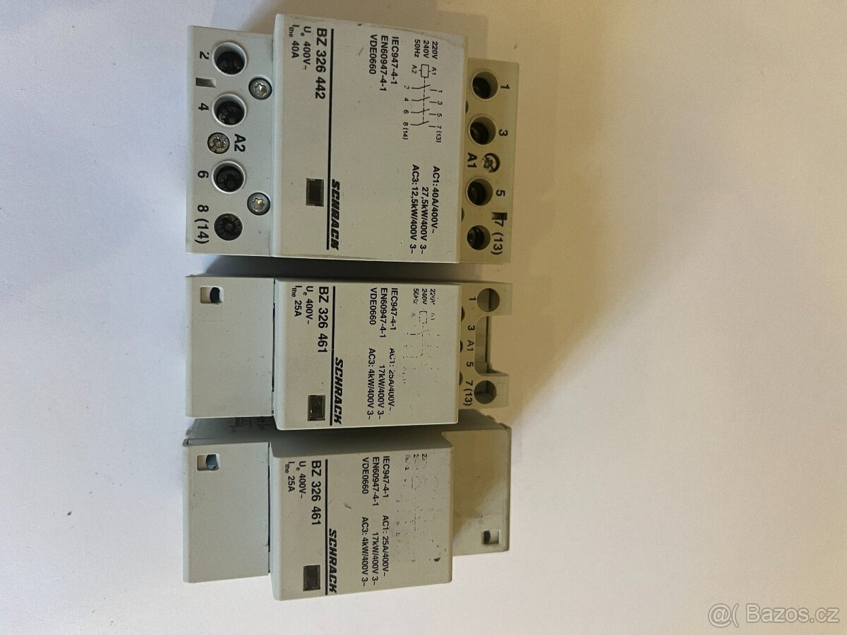 Stykač BZ 326 461 schrack 25A