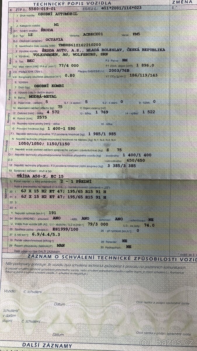 Škoda octavia 2 1.9 77kw + tažné
