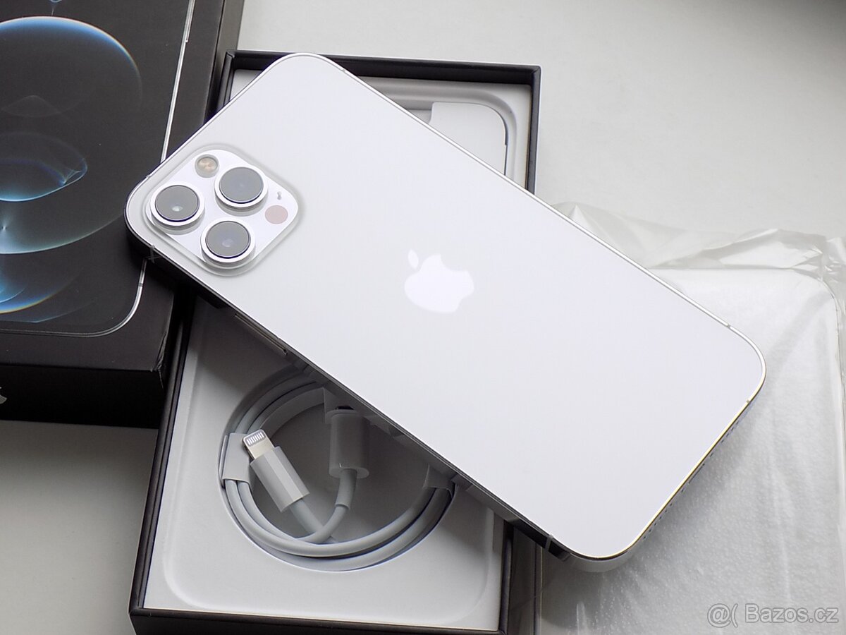 APPLE iPhone 12 Pro Max 512GB Silver - ZÁRUKA 12 MĚSÍCŮ