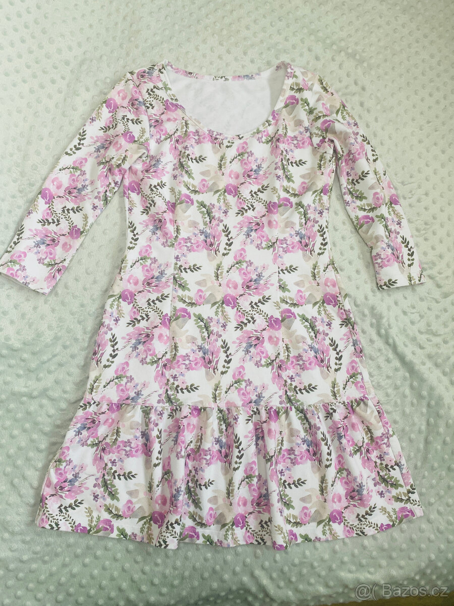 Nové Handmade květované šaty M