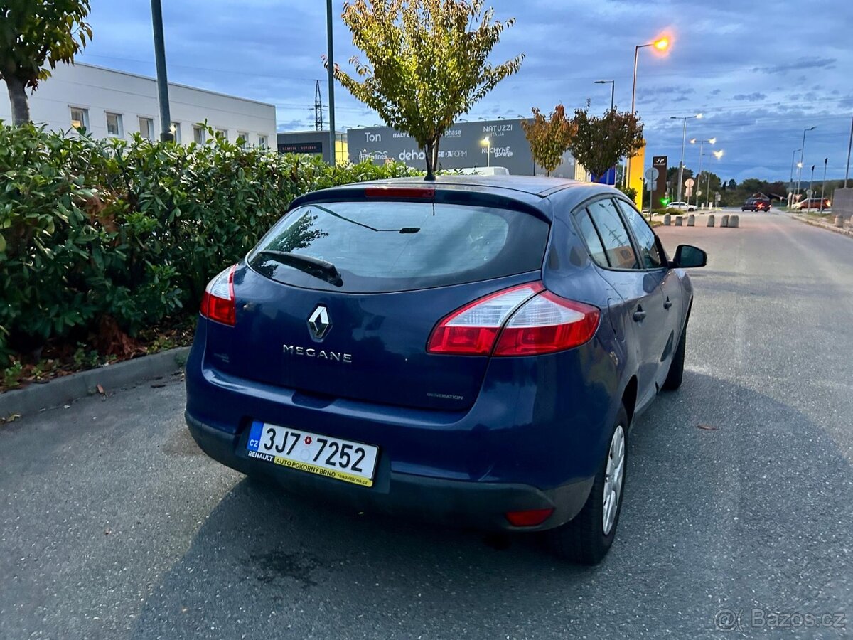 Renault Megane III generation ,  benzín 1.6 16V,   r.v. 2011