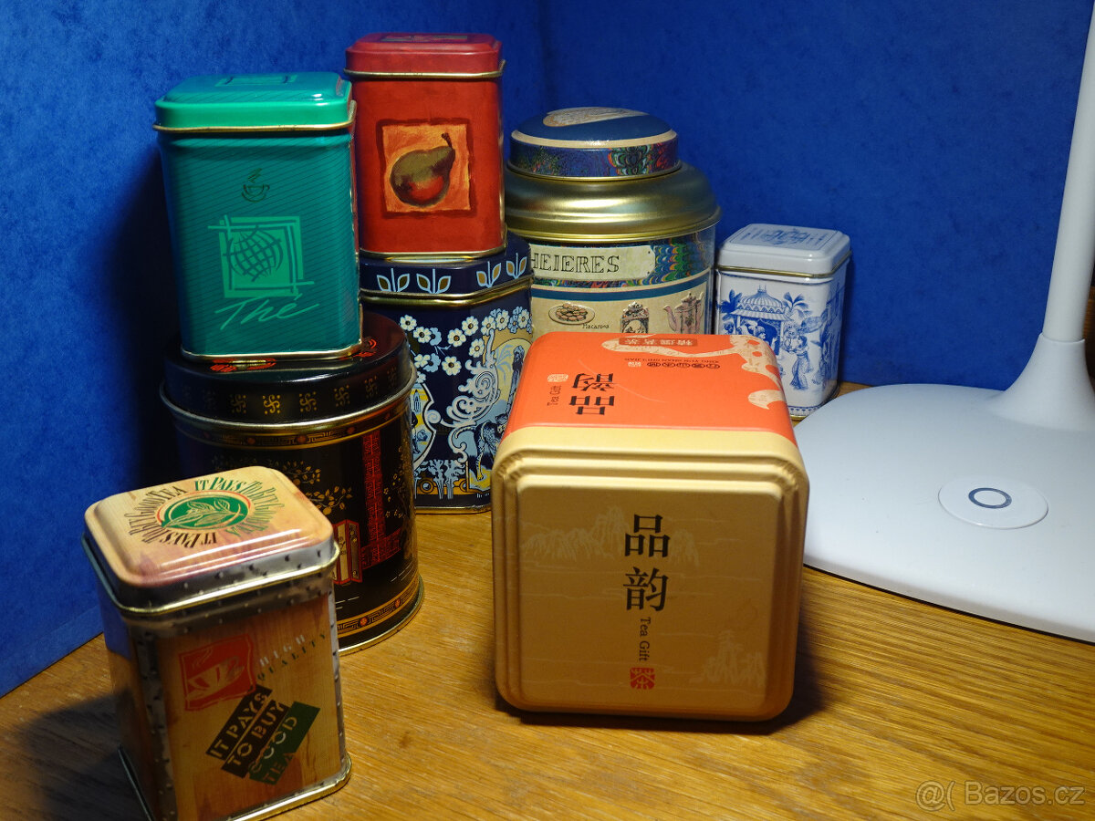 PLECHOVÉ DÓZY, PLECHOVKY ČAJ - SBĚRATELSKÁ KVALITA