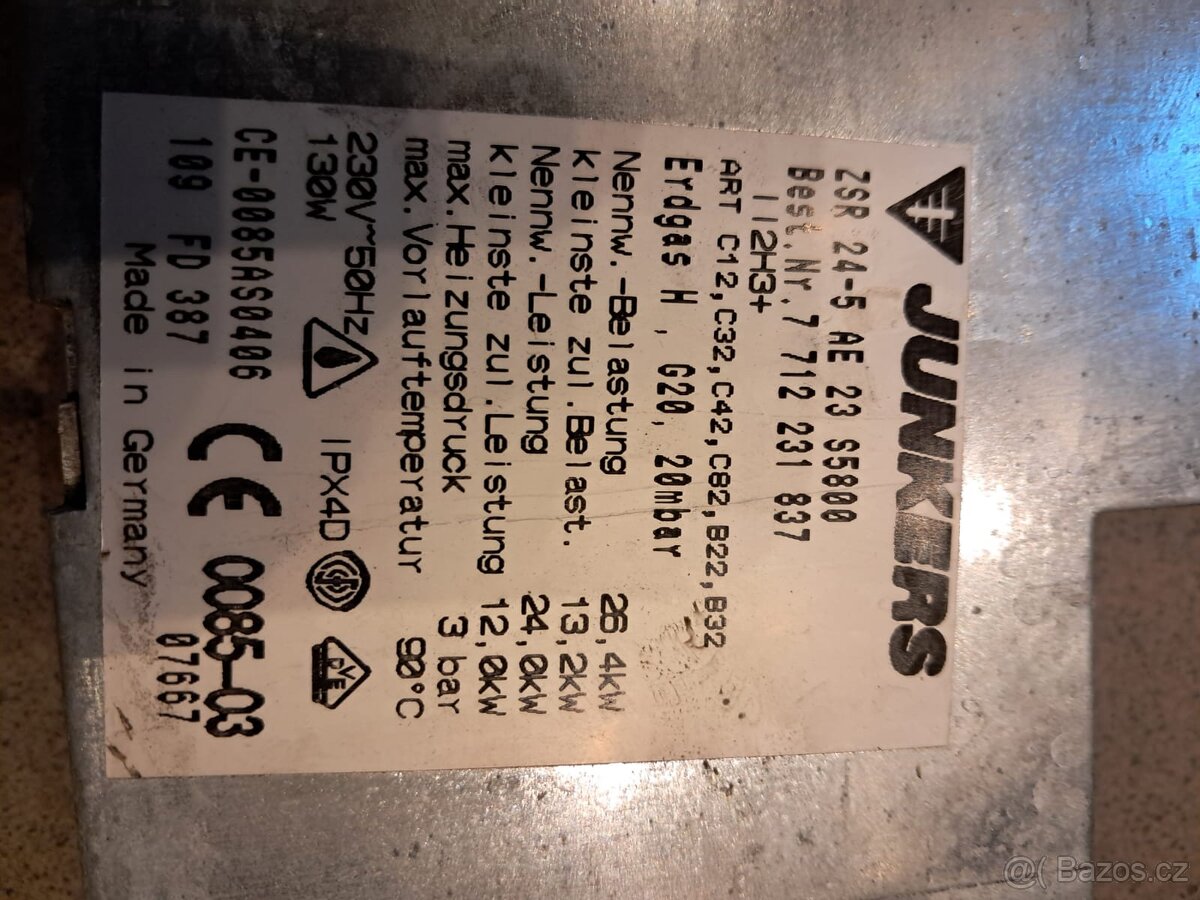 Junkers ZSR 24-5 AE výměník