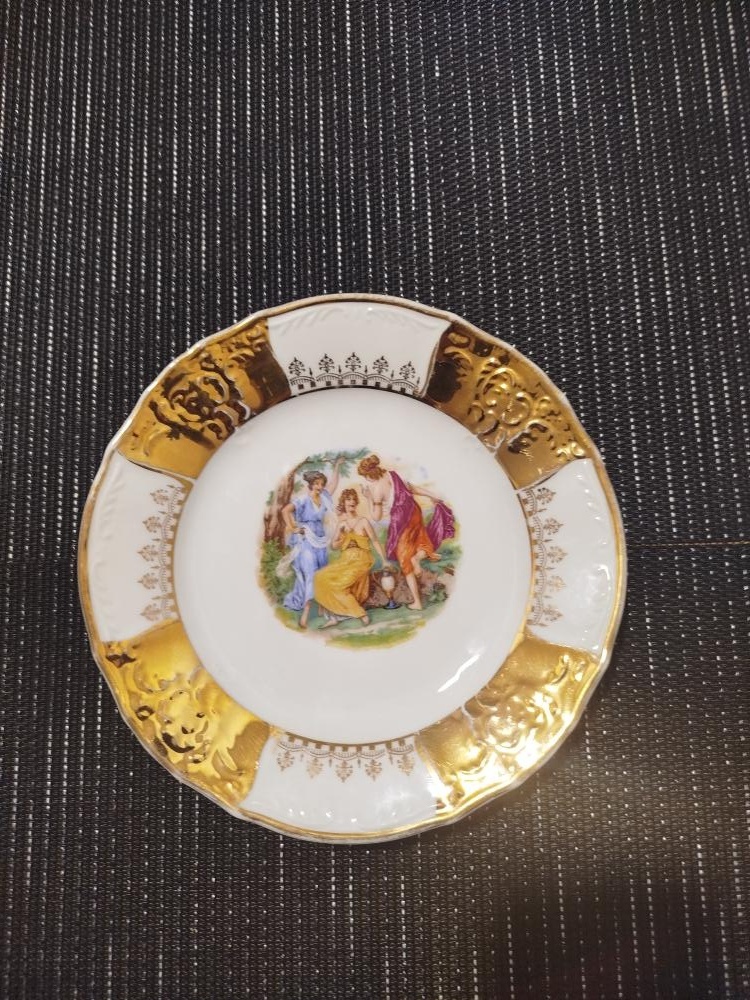 Tři Grácie: Talíř dezertní 19 cm,  porcelán, BERNADOTTE