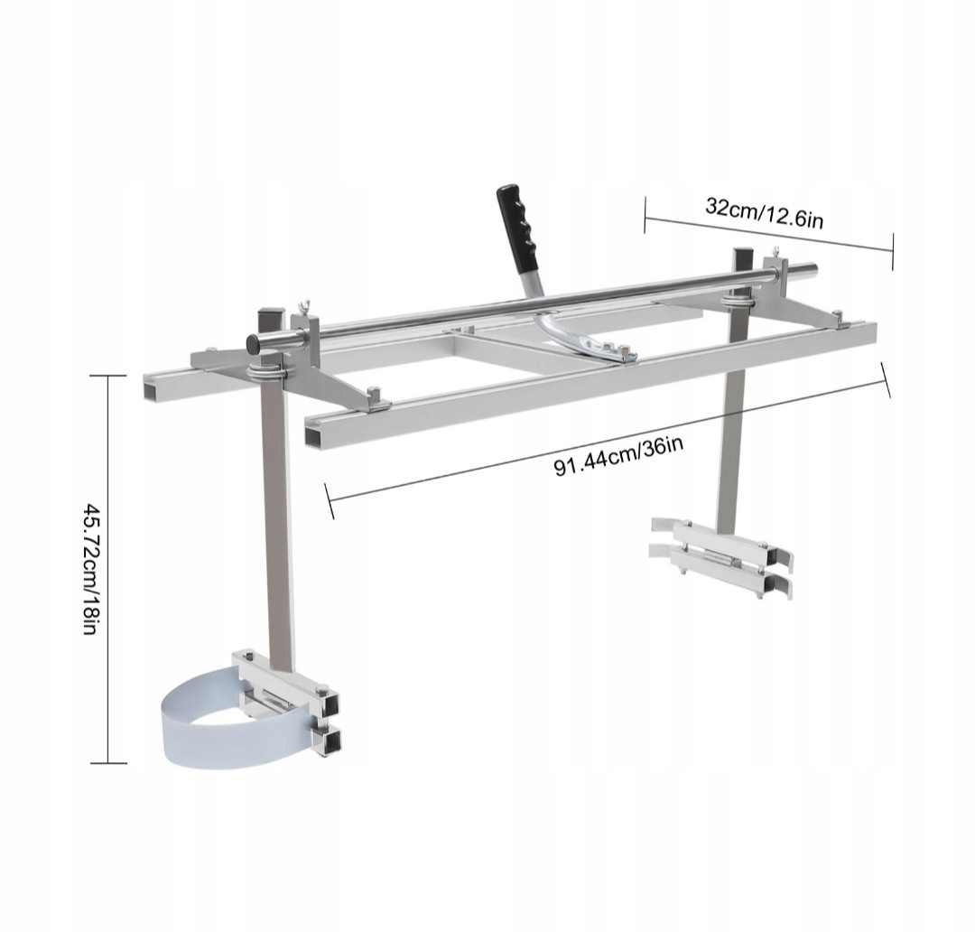 Katr, řezání prken motorovou pilou pro lišty 35cm - 91cm.