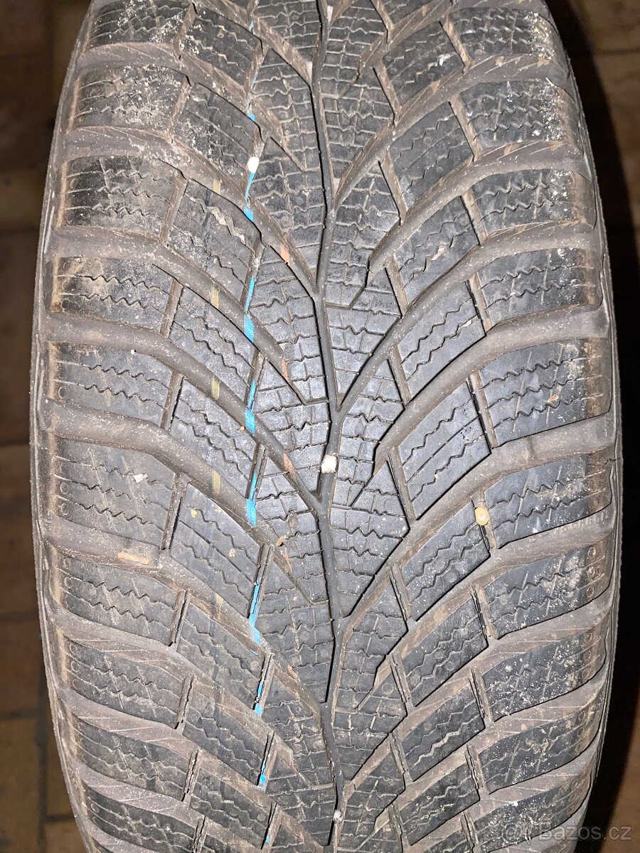 Plechové disky 15” 5x100 a zimní pneu 185/60/R15 Continentál