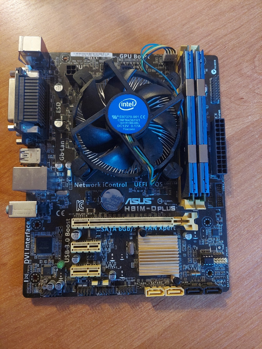ASUS H81M-D Plus + Pentium G3420 3.2GHz + 4GB RAM