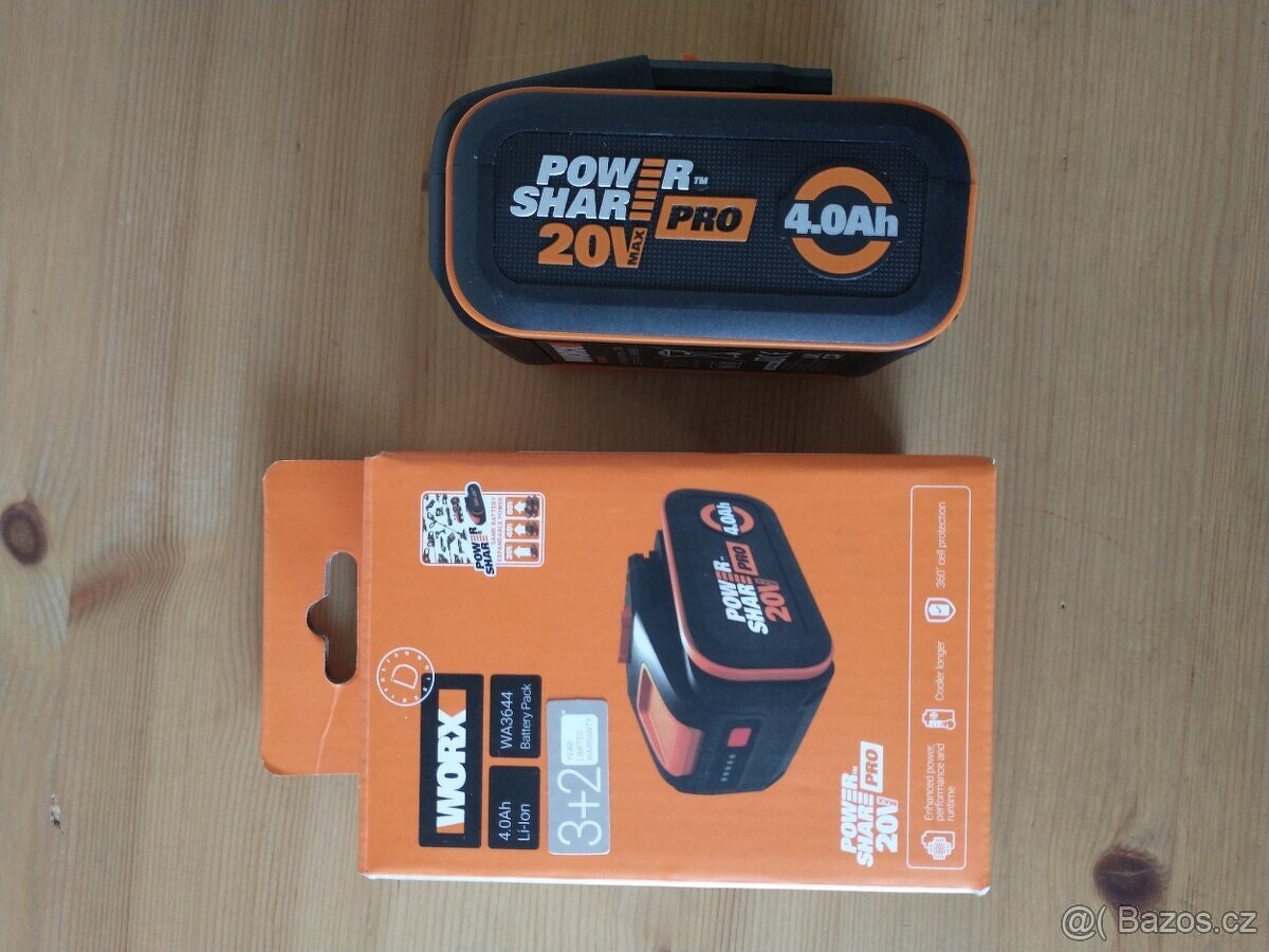 Akumulátor WorX 4Ah/20V