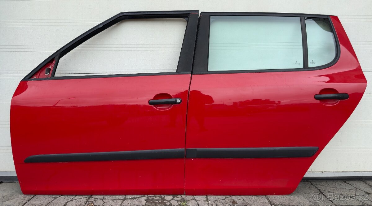 Škoda Fabia 2, leve predni & zadni dvere, kompletní