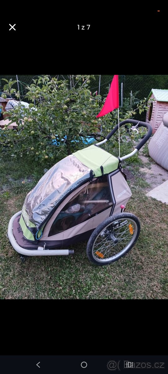 Odpružený vozík za kolo Croozer plus příslušenství