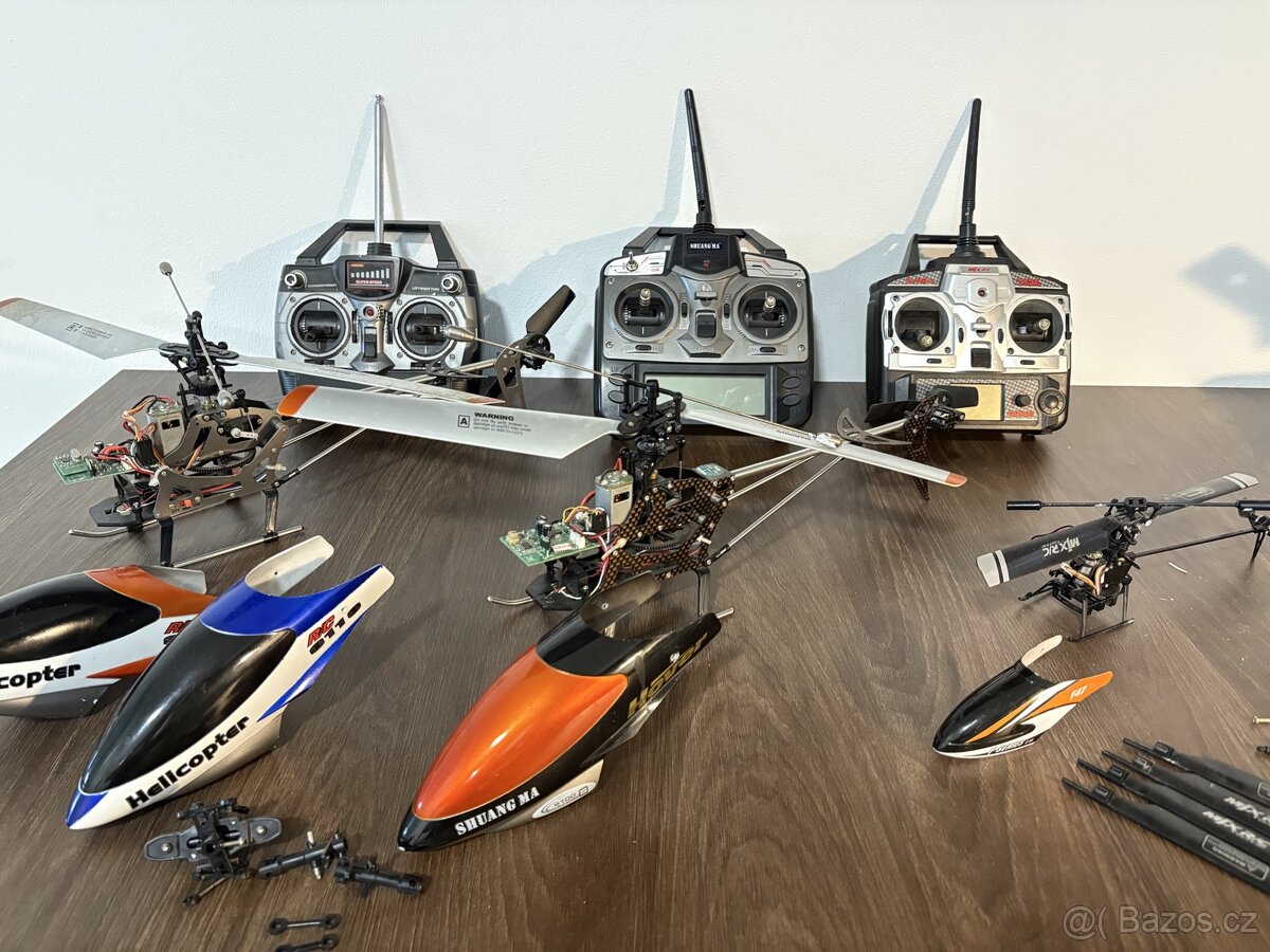 RC vrtulniky 3ks MjX f47+ 9116 + 9100