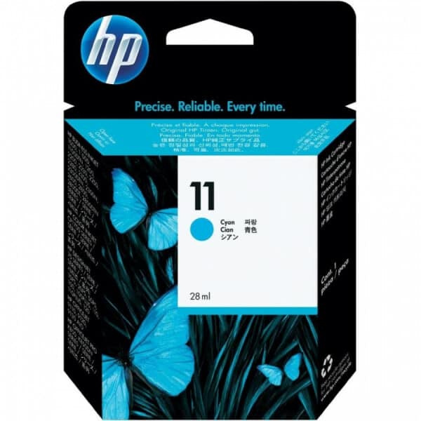 cartridge HP designjet 500 800 11 C4836AE CYAN modrá