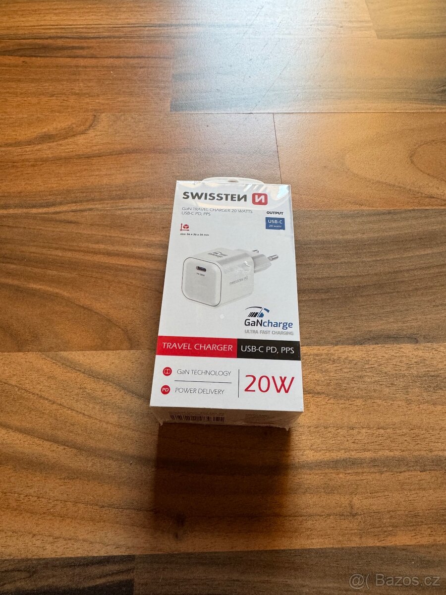 Nabíječka Swissten USB-C 20W - Nová