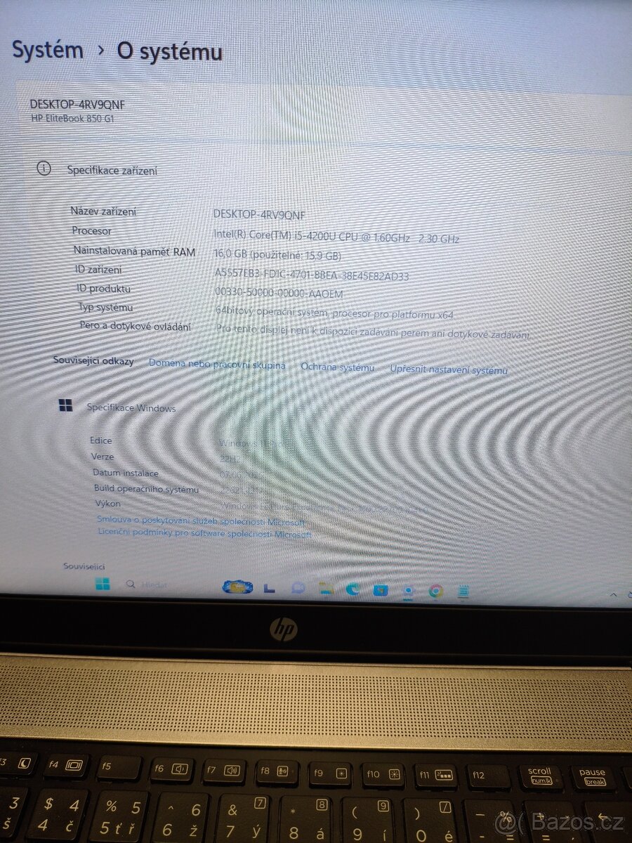 Notebook HP elitebook 850 G1