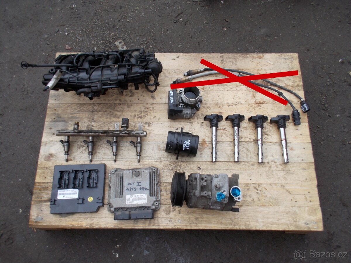 Díly z motoru Škoda Octavia II 1.8TSI 118kw