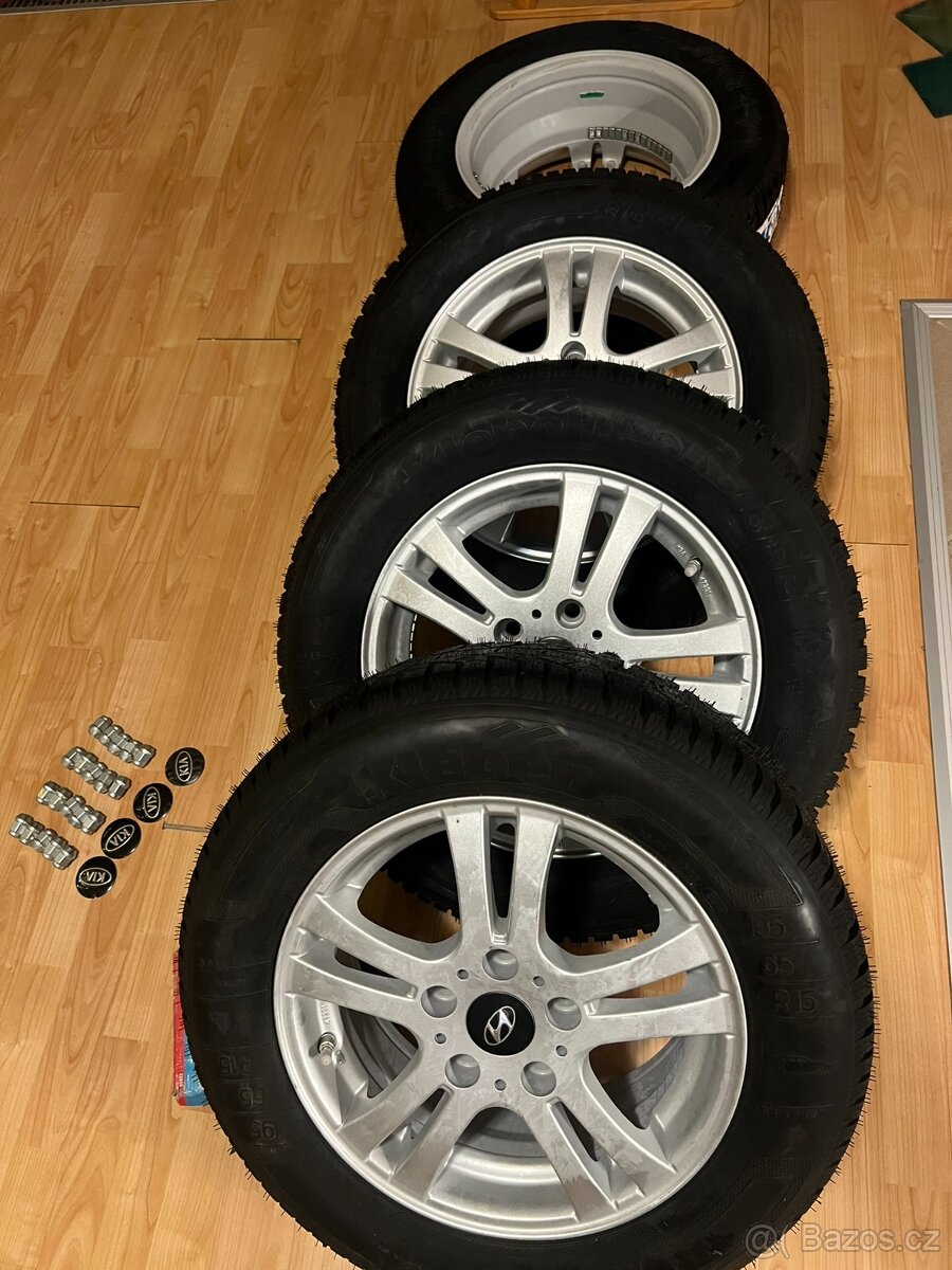 15" zimní pneu KIA 195/65 R15 91T, 6.5JX15/ET45
