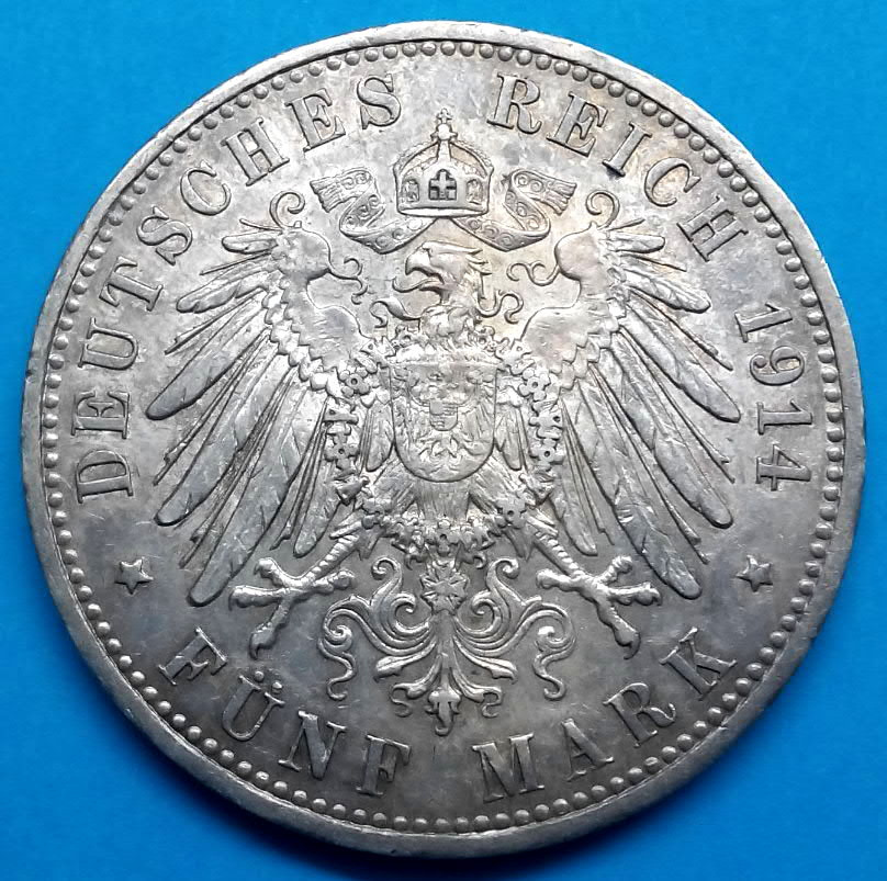 mince stříbro Vilém II. staré Prusko