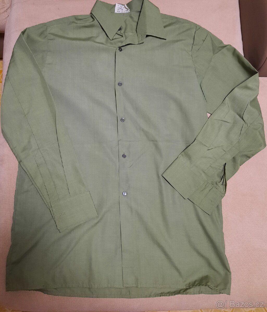 Zelená policejní/ vojenská košile vel.40