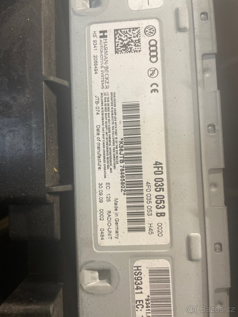 RÁDIOVÝ TUNER MODUL rádia AUDI 4F0035053B