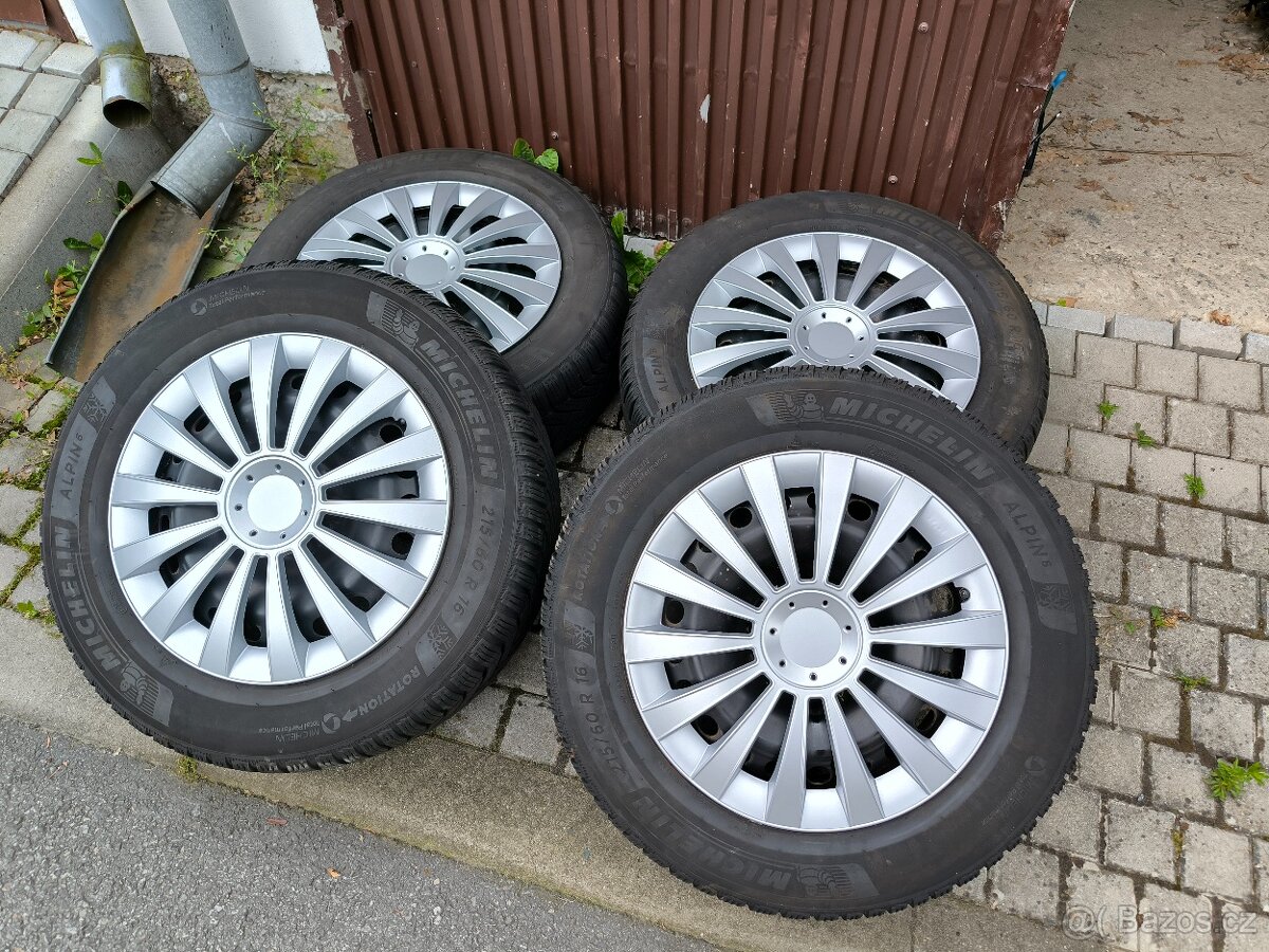 Kola zimní r 16 , pneu Michelin Alpin 6