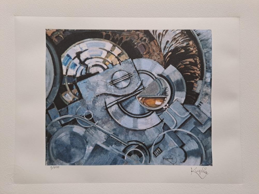 František Kupka - OCEL PIJE - unikátní litografie