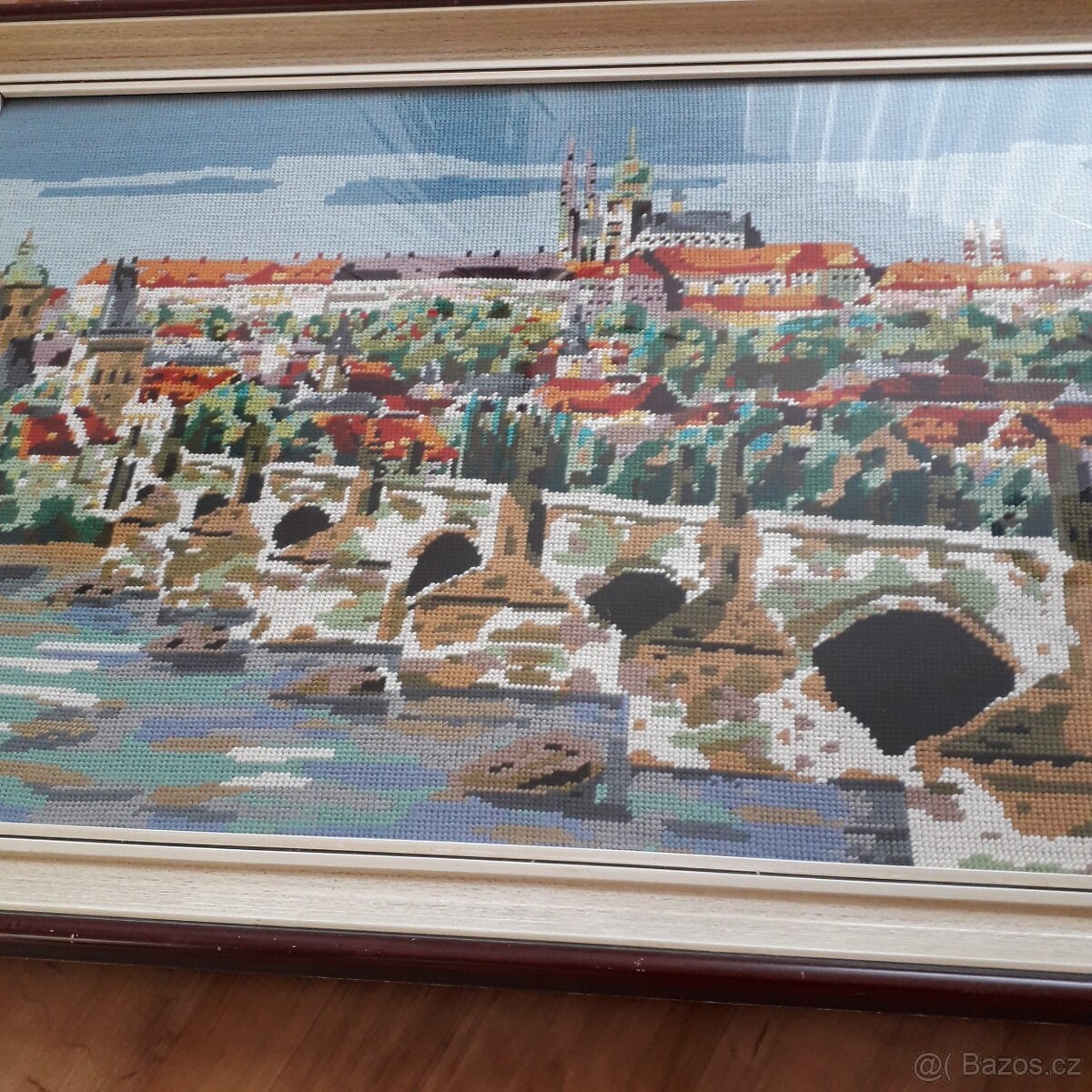 Ručně vyšívaný obraz - Hradčany