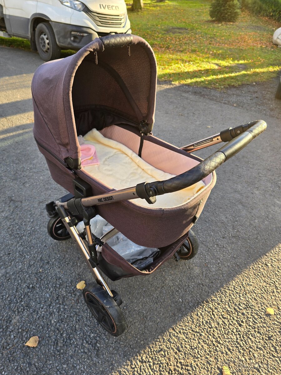 Kočárek ABC design Salsa air 4 2021 rosegold trojkombinace