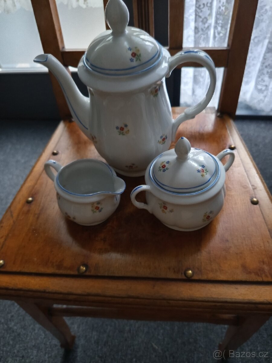 Keramika set konývka na čaj , kávu,cukřenka ,mléčenka