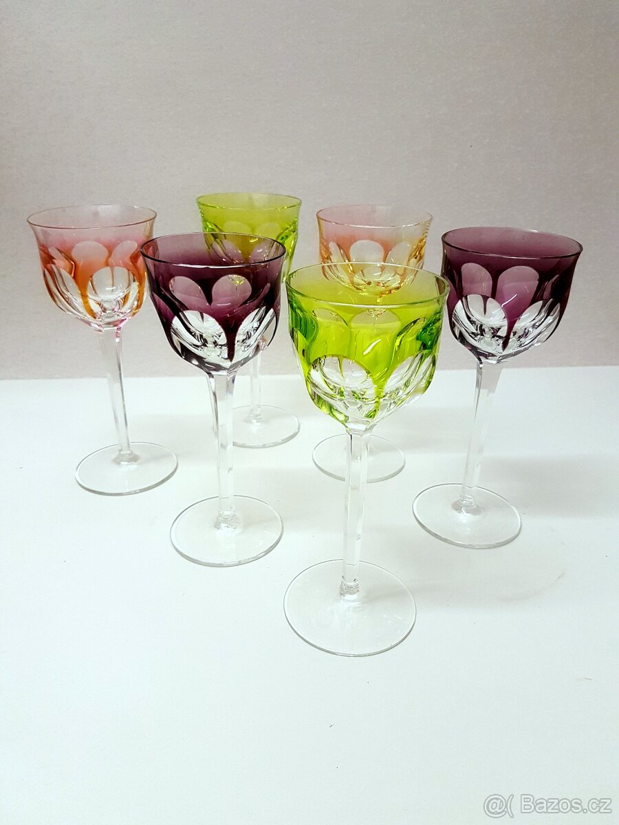 Moser sklenice na stopce " Lady Hamilton"