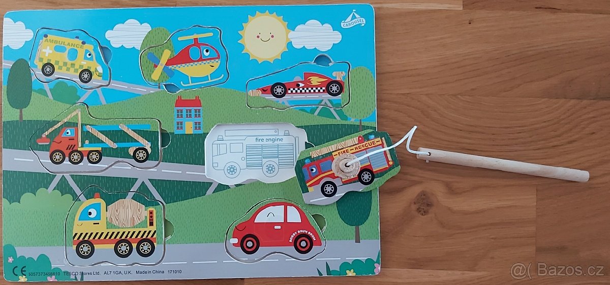 Dřevěná vkládačka magnetická