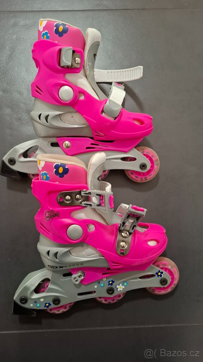 Kolečkové brusle nastavitelné