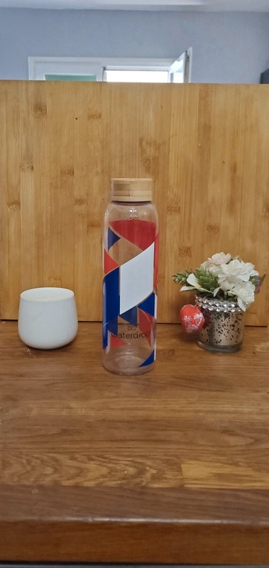 Waterdrop skleněná lahev Francie 600ml - SLEVA