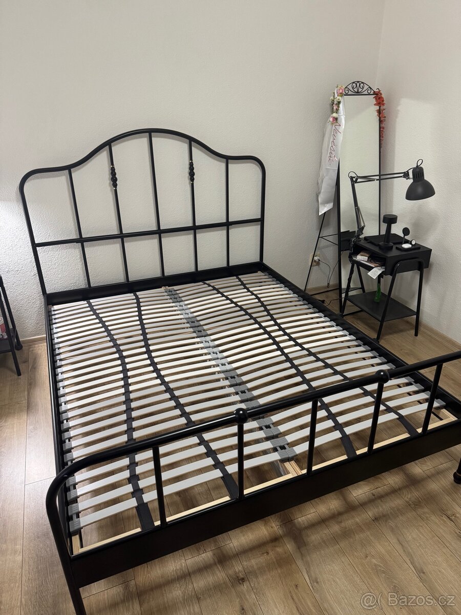 Postel Sagstua 160cm +nosník+2x rošt LÖNSET