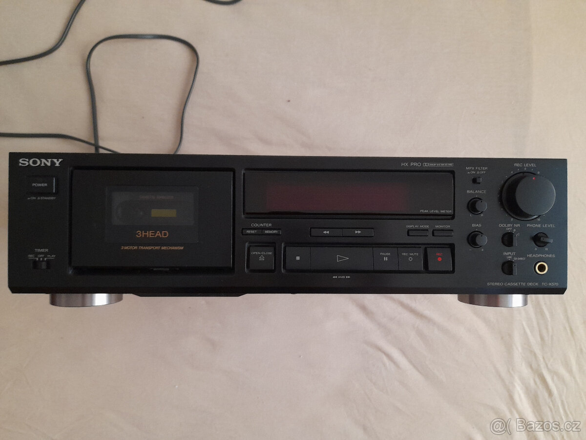 Tape deck Sony TC-K570 3-head (po servisu)