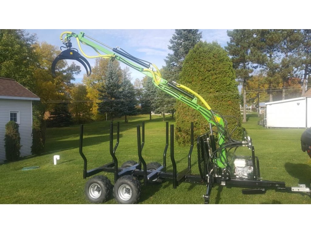 vyvážečka , vlek na dřevo, hydraulická ruka,