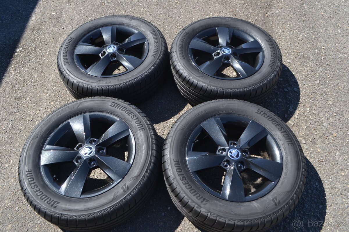 Š.Karoq,S.Ateca – NOVÉ Alu + letní 215/60R16 Bridgestone