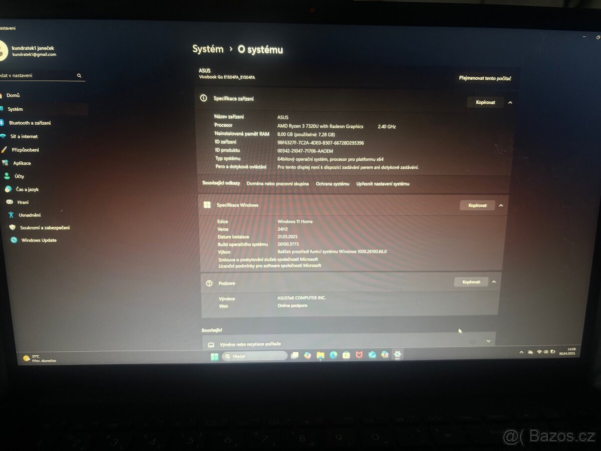 Notebook Asus vivobook